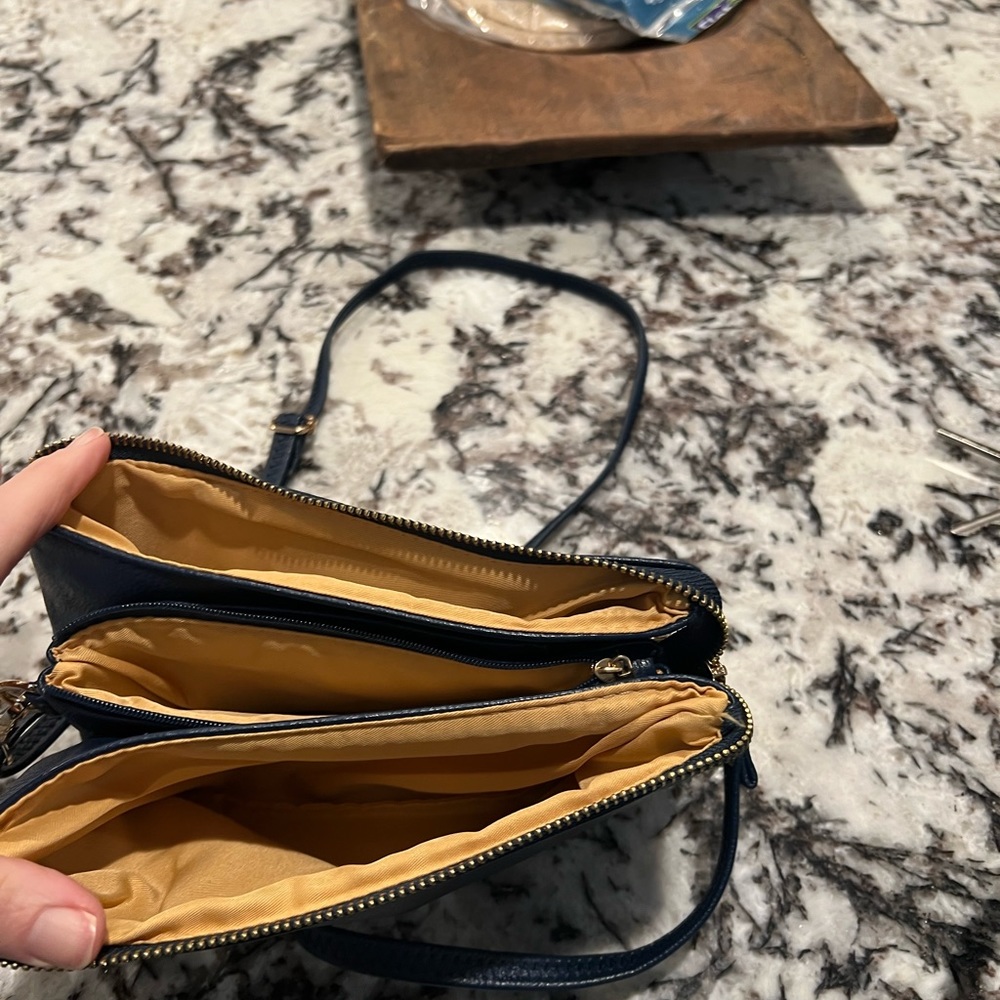 Navy crossbody small bag